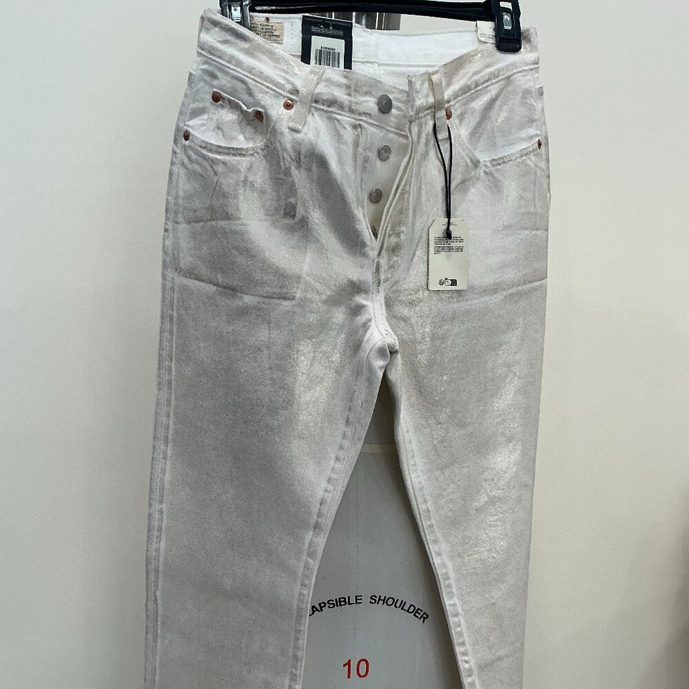 Jeans Levis White & Gold